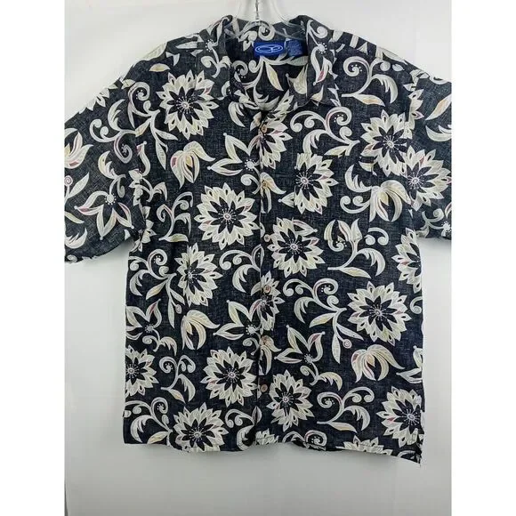 Ocean Pacific OP Hawaiian Pattern Shirt Men's Large Vintage Retro 90s  RN#87989 - Picture 3 of 14